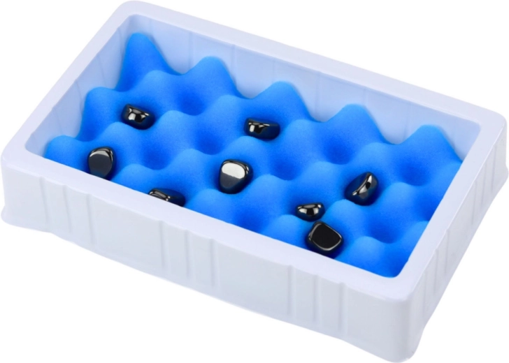 Base stabile con inserto in schiuma per un gioco ordinato
