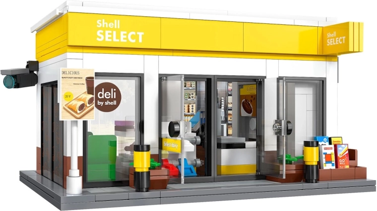 Set da costruzione CaDA Shell Select stazione in scala 1:30