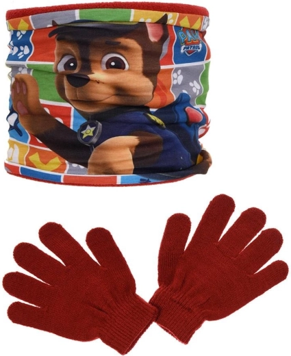 Scaldacollo e guanti Paw Patrol
