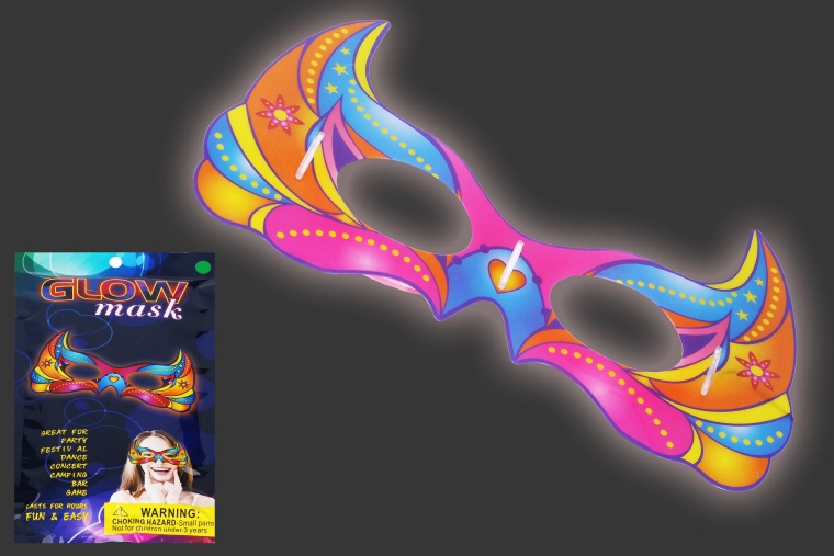 Maschera luminosa per feste