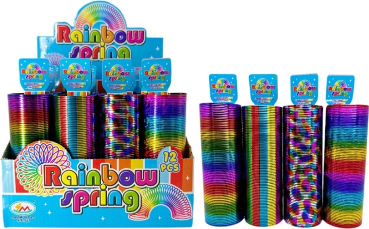 Grande molla arcobaleno in plastica Rainbow Spring