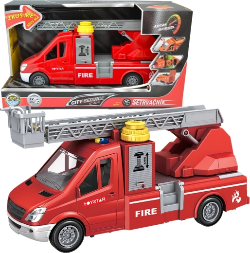 Furgone dei pompieri con scala e pompa 1:14 CITY SERVICE CAR