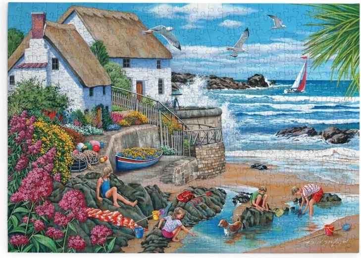 Puzzle House of Puzzles Case sulla costa, 500 pezzi grandi