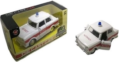Modello di auto in metallo Trabant – ambulanza (pogotowie)