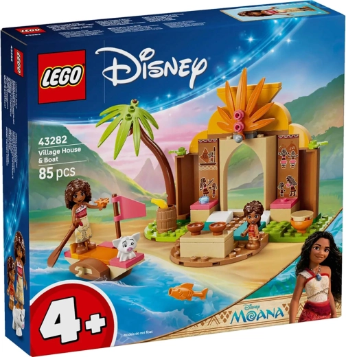 LEGO Disney Vaiana Casa del villaggio e barca
