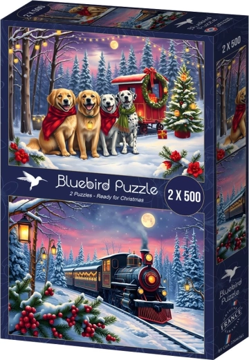 Puzzle Bluebird Il Natale sta arrivando 2×500 pezzi