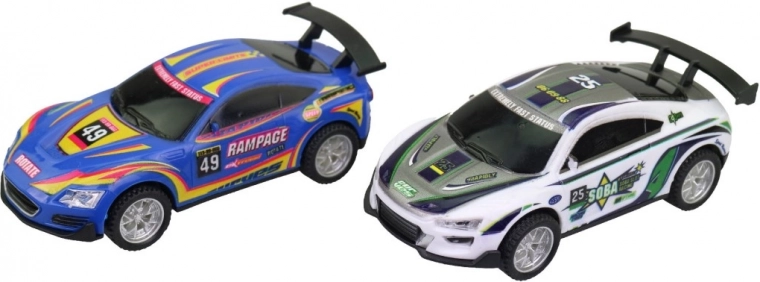 Coppia di auto da corsa