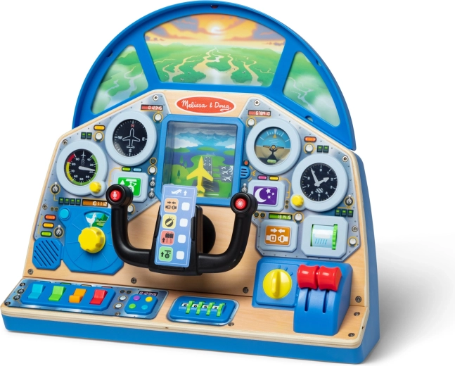Cockpit realistico ricco di comandi