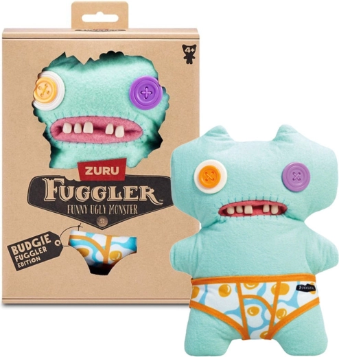 Peluche Fuggler Budgie Gaptooth Mc Goo in mutandine, 22 cm