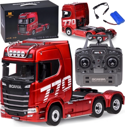 Scania 770 S V8 camion RC con telecomando su licenza 1:18