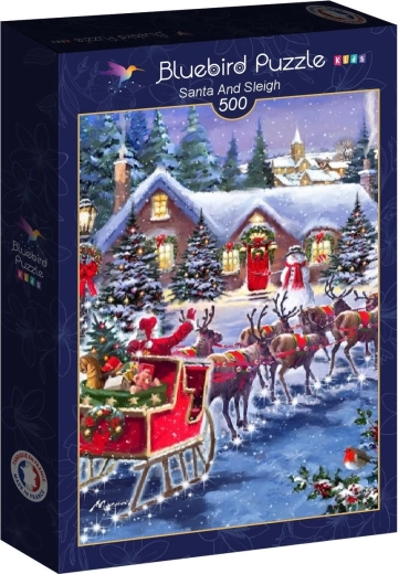 Puzzle Bluebird Slitta di Babbo Natale 500 pezzi