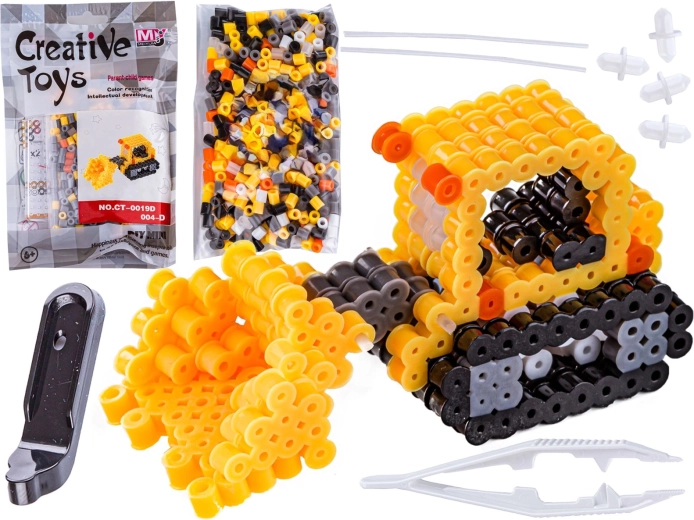 Perline da stirare 3D bulldozer in sacchetto