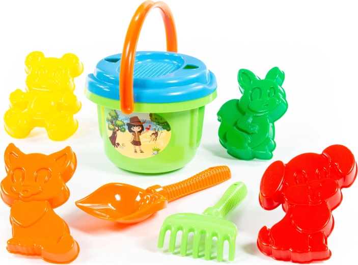 Set da sabbia con secchiello e formine