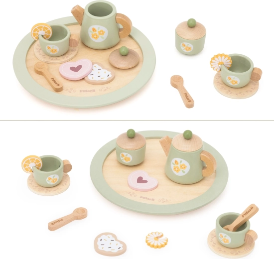 Set da tè realistico per il gioco condiviso