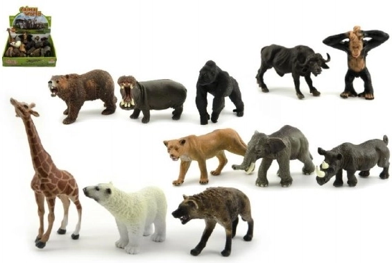 Animali safari ZOO in plastica 10 cm assortiti - 1 pz