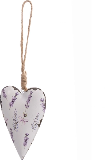 Cuore in latta bianco – decorazione 11 cm