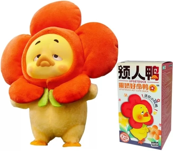 Upset Duck figurina da collezione in peluche Act Cute Duck Series blind box - 1 pezzo