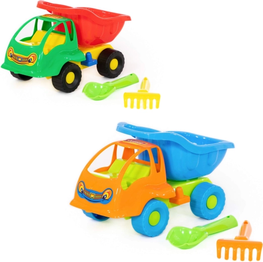 Set da spiaggia per bambini con camion ribaltabile Mrówka – 3 pezzi