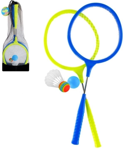 Set da badminton con racchette in metallo