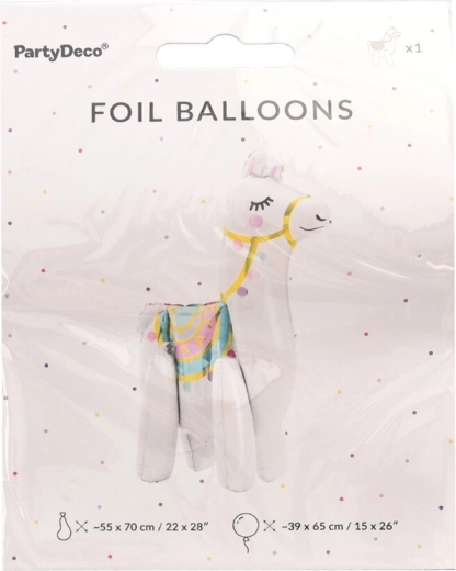 Palloncino in alluminio lama bianca 39 × 61 cm