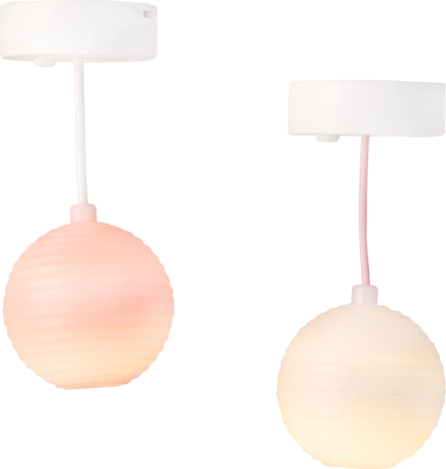 Luci a sospensione Lundby in stile lanterne cinesi - 2 pz.