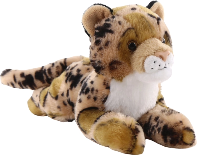 Leopardo di peluche sdraiato 25 cm