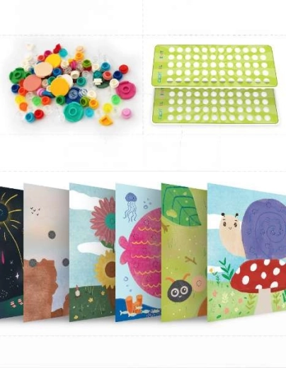 Crea immagini riempiendo i fori con i mattoncini