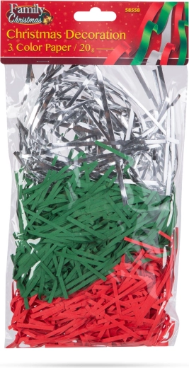 Decorazione natalizia con strisce di carta colorata 20 g