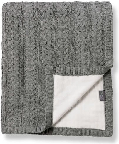 Vinter & Bloom coperta per bambini double-face Cotton Cuddly Misty Grey