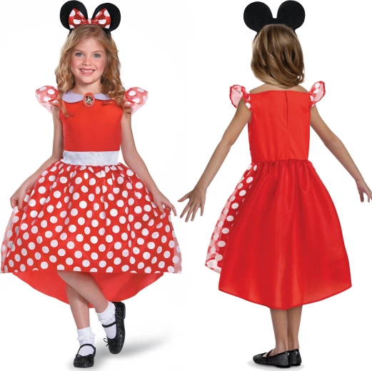 Costume per bambina Minnie Mouse Disney per bambine alte 110–122 cm