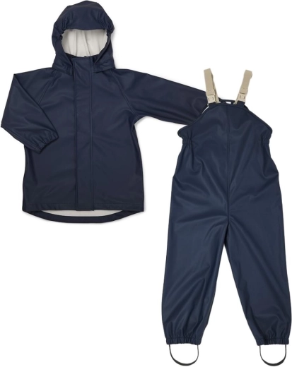 Set antipioggia per bambini Nuuroo Carla mini black iris taglia 98