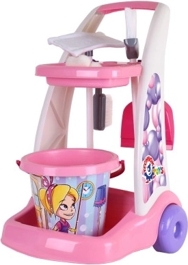 Carrello delle pulizie su ruote