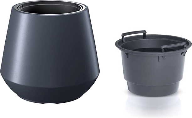 Vaso con inserto HEOS antracite 39,5 cm