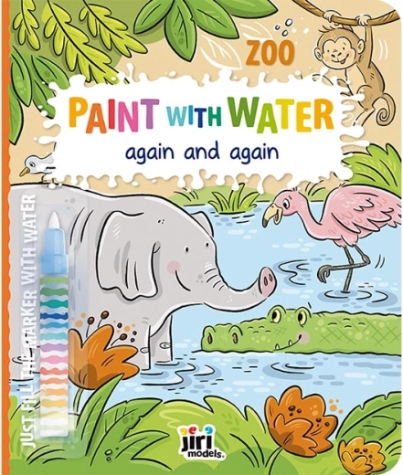 Disegnare con l’acqua riutilizzabile – zoo