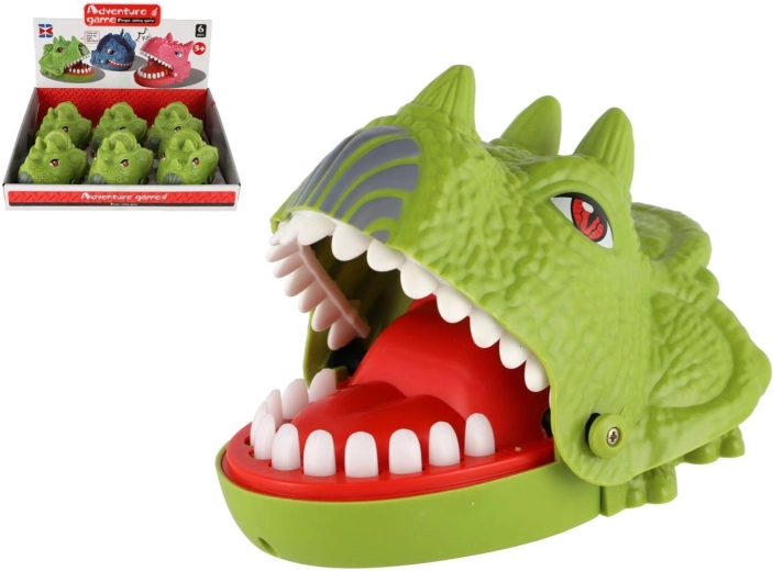 Gioco di destrezza “mordi-dita” dinosauro