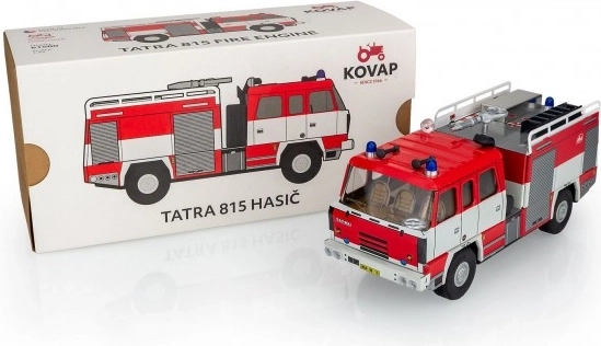 Modello in metallo del camion dei vigili del fuoco TATRA 815 1:43