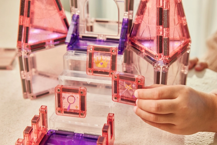 Cleverclixx set di costruzioni magnetiche Palazzo della principessa – 38 pezzi