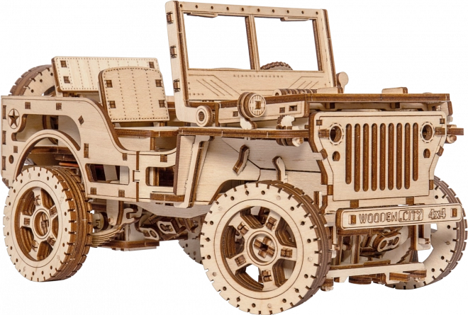 Modello in legno Jeep 4x4 - 570 pezzi
