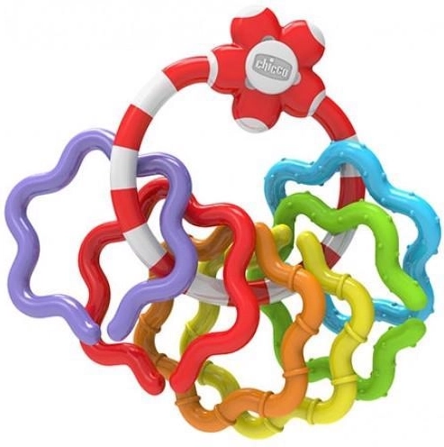 Massaggiagengive Chicco con stelline su anello da 3 mesi