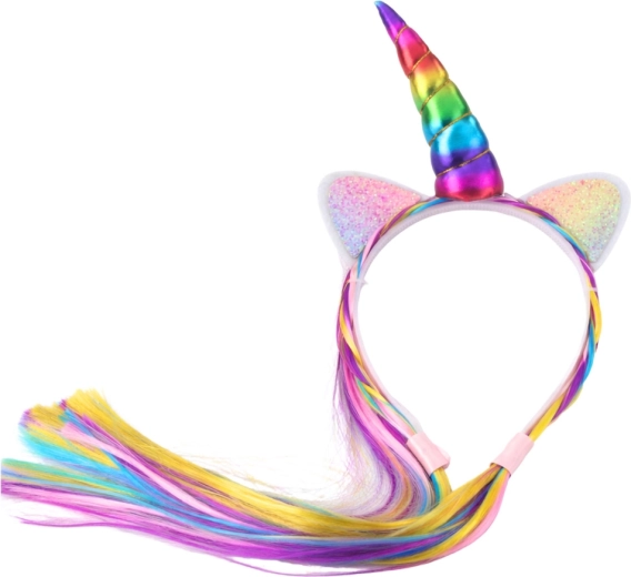 Corno arcobaleno e orecchiette scintillanti