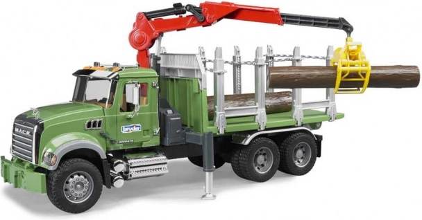 Bruder camion Mack Granite trasporto legname 1:16