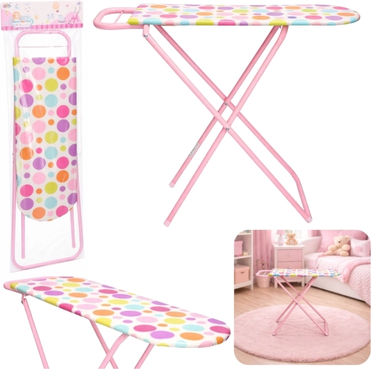 Asse da stiro pieghevole per bambini a pois 61 cm