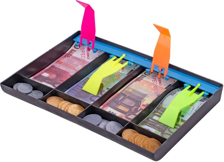 Pratico cassetto del registratore di cassa