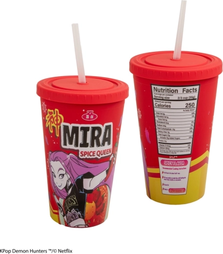 Tazza K-pop Demon Hunters con cannuccia Mira Spice Queen