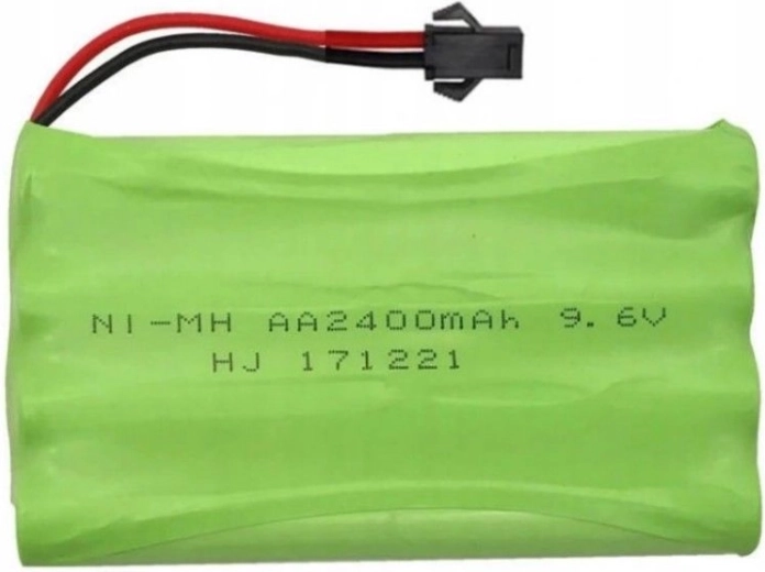 Pacco batteria NiMH 9,6 V 2400 mAh con connettore JST SM