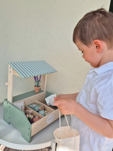 Borsa in stoffa per la spesa e divertimento role-play