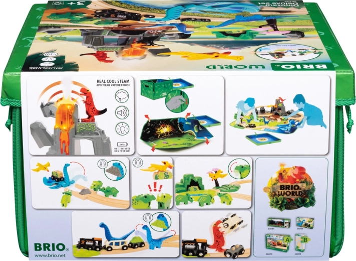 Vulcano interattivo con luci, suoni e vapore