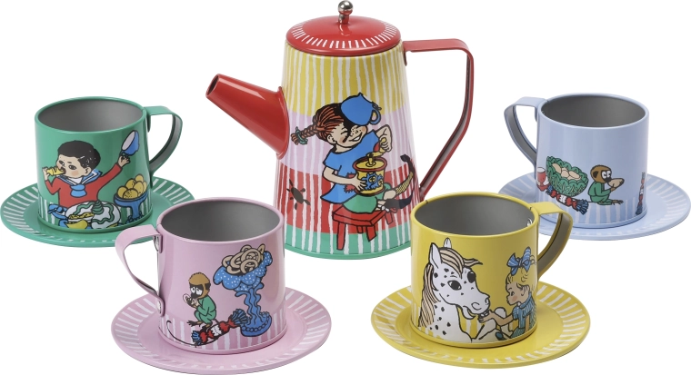 Servizio da tè per bambini Pippi Calzelunghe