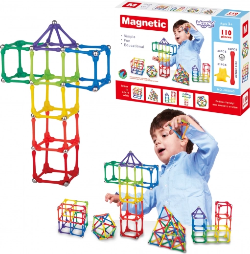 Woopie Costruzioni Magnetiche per Bambini 110 elementi