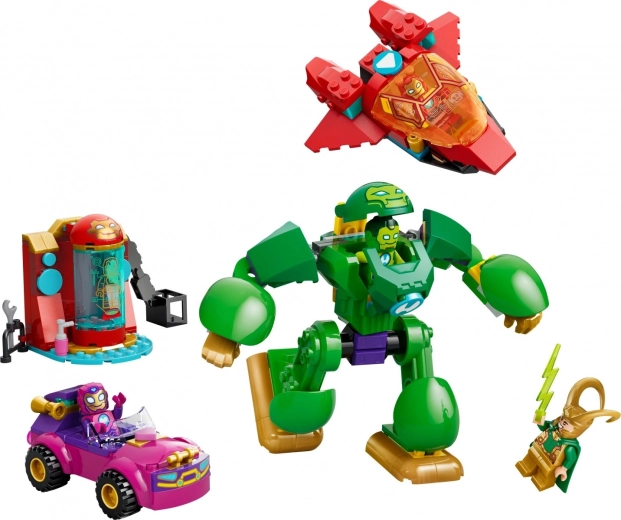 Equipaggiamento supereroistico d’azione: mech, auto e jet